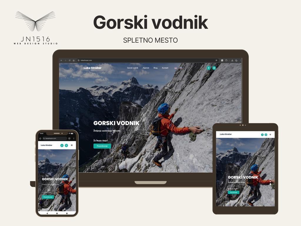 Luka Stražar - Gorski vodnik (izdelava spletne strani)